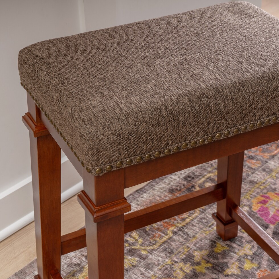 caleb light brown counter height stool   