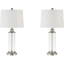 calhoun silver table lamp   