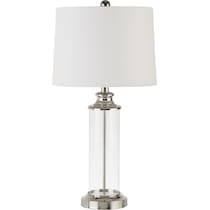 calhoun silver table lamp   