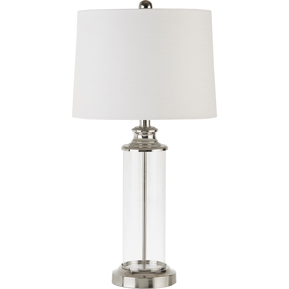 calhoun silver table lamp   
