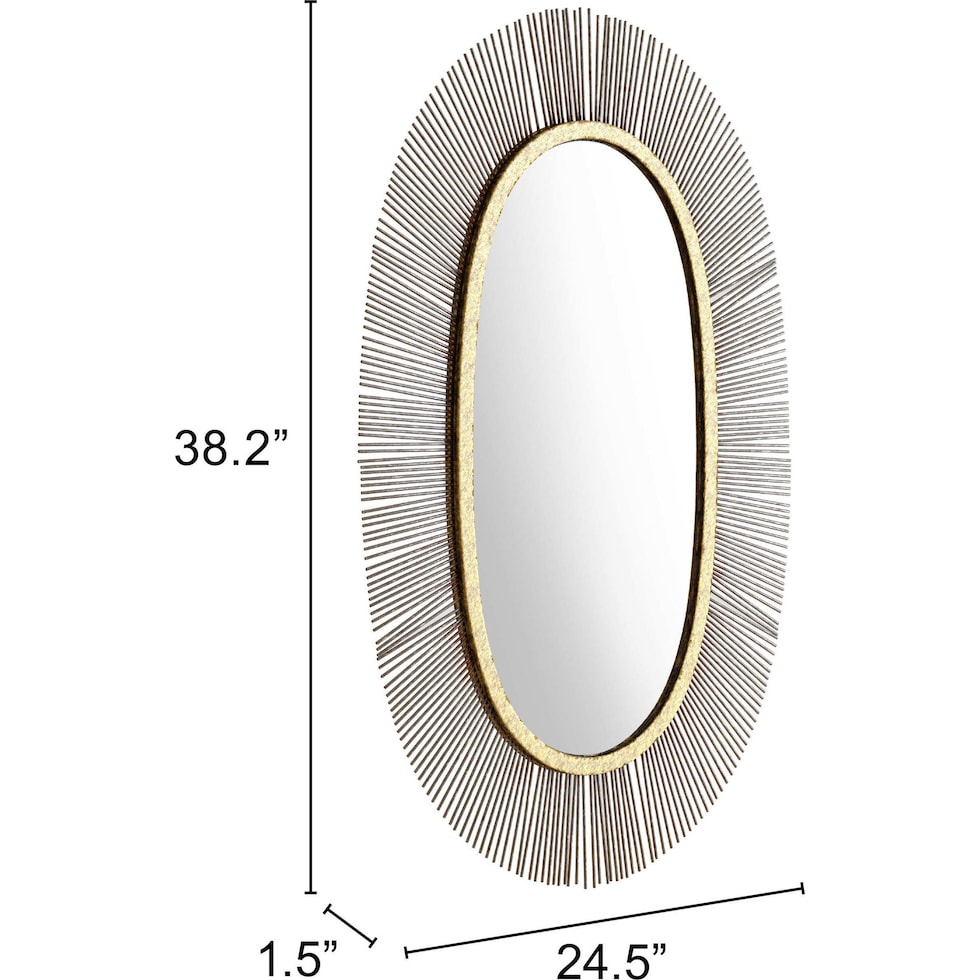 cali black gold mirror   