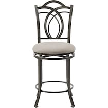 calif gray counter height stool   