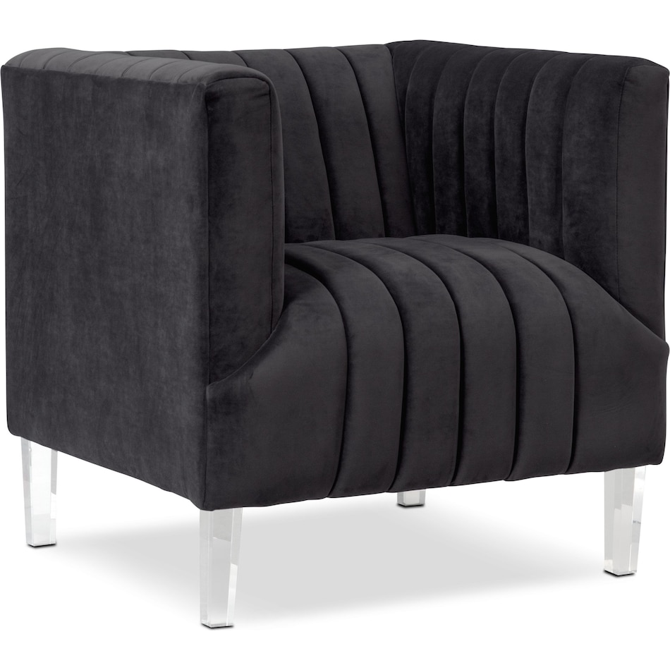 calle gray accent chair   