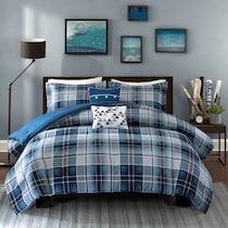 callen blue twin bedding set   