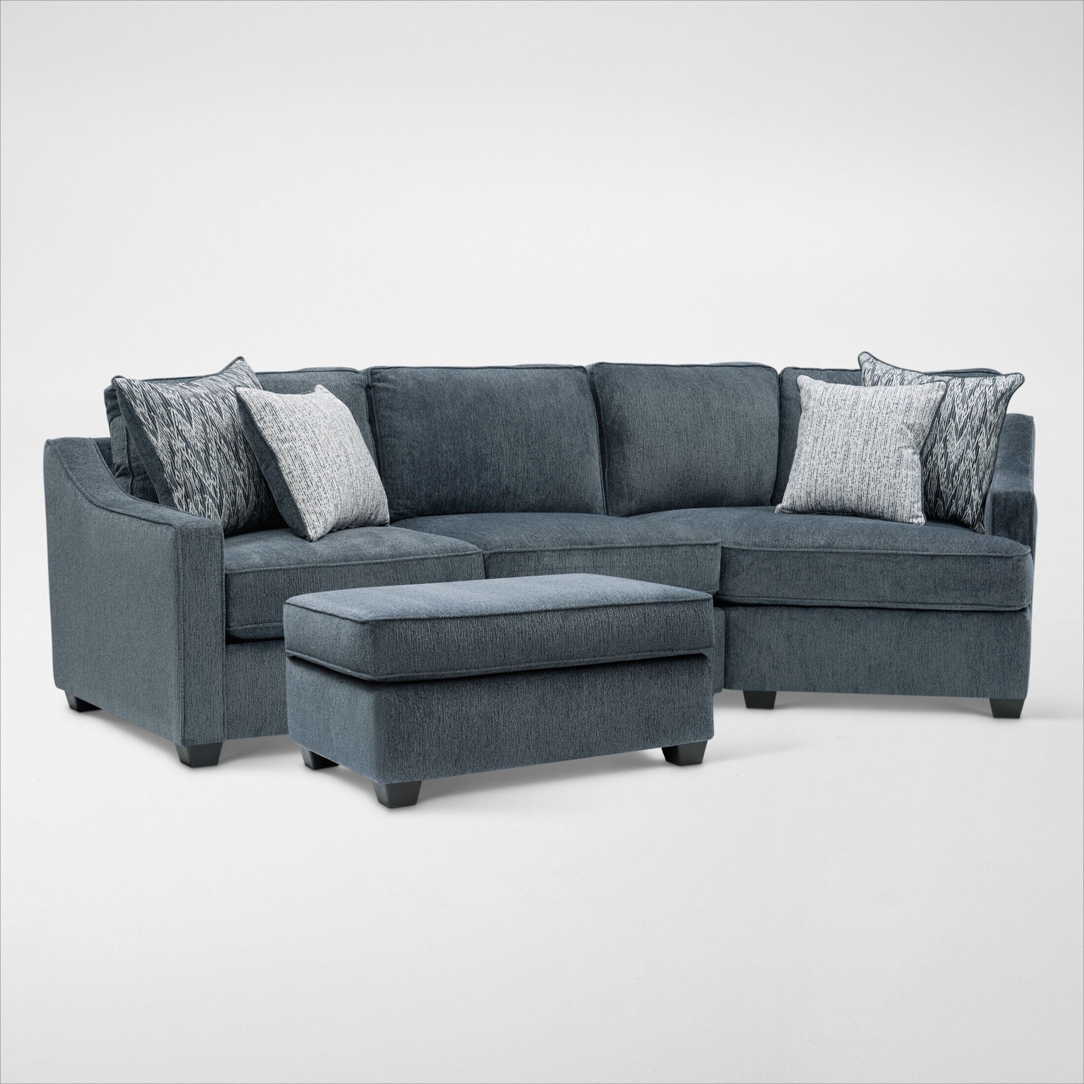 Callie 2-Piece Sectional with Cuddler and Ottoman | American Signature ...