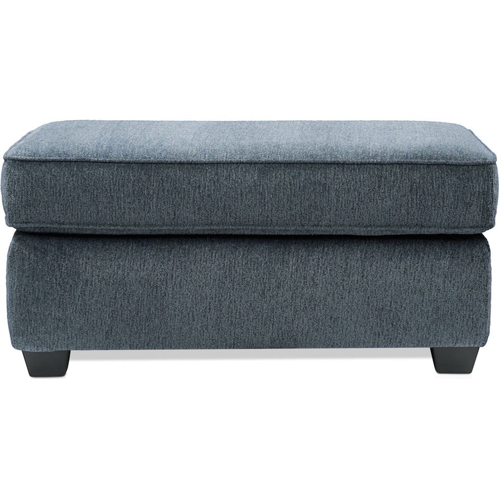 callie blue ottoman   