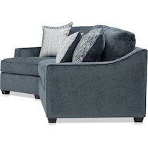 callie blue sectional   