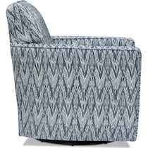 callie blue swivel chair   