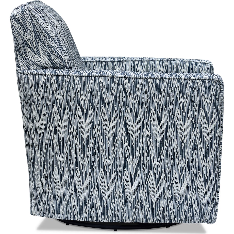 callie blue swivel chair   