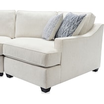 callie white  pc sectional with cuddler   