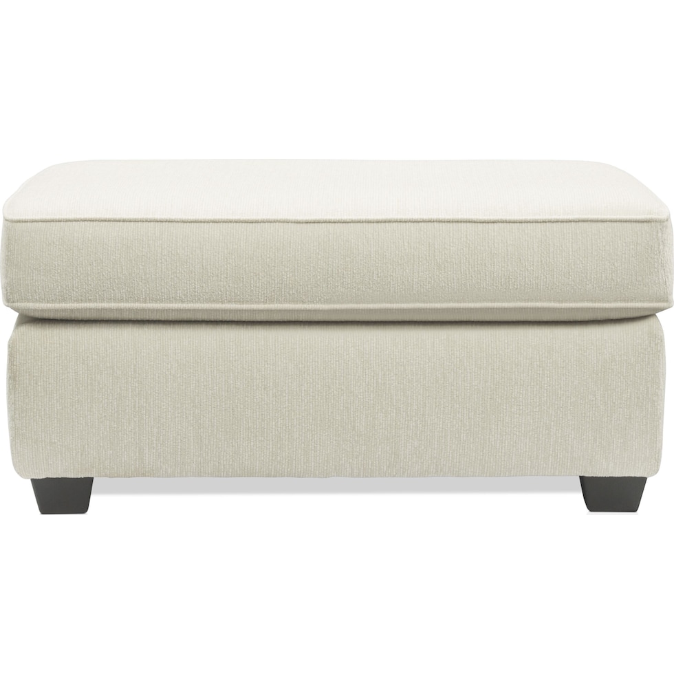 callie white ottoman   