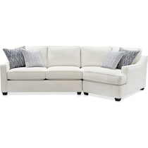 callie white sectional   