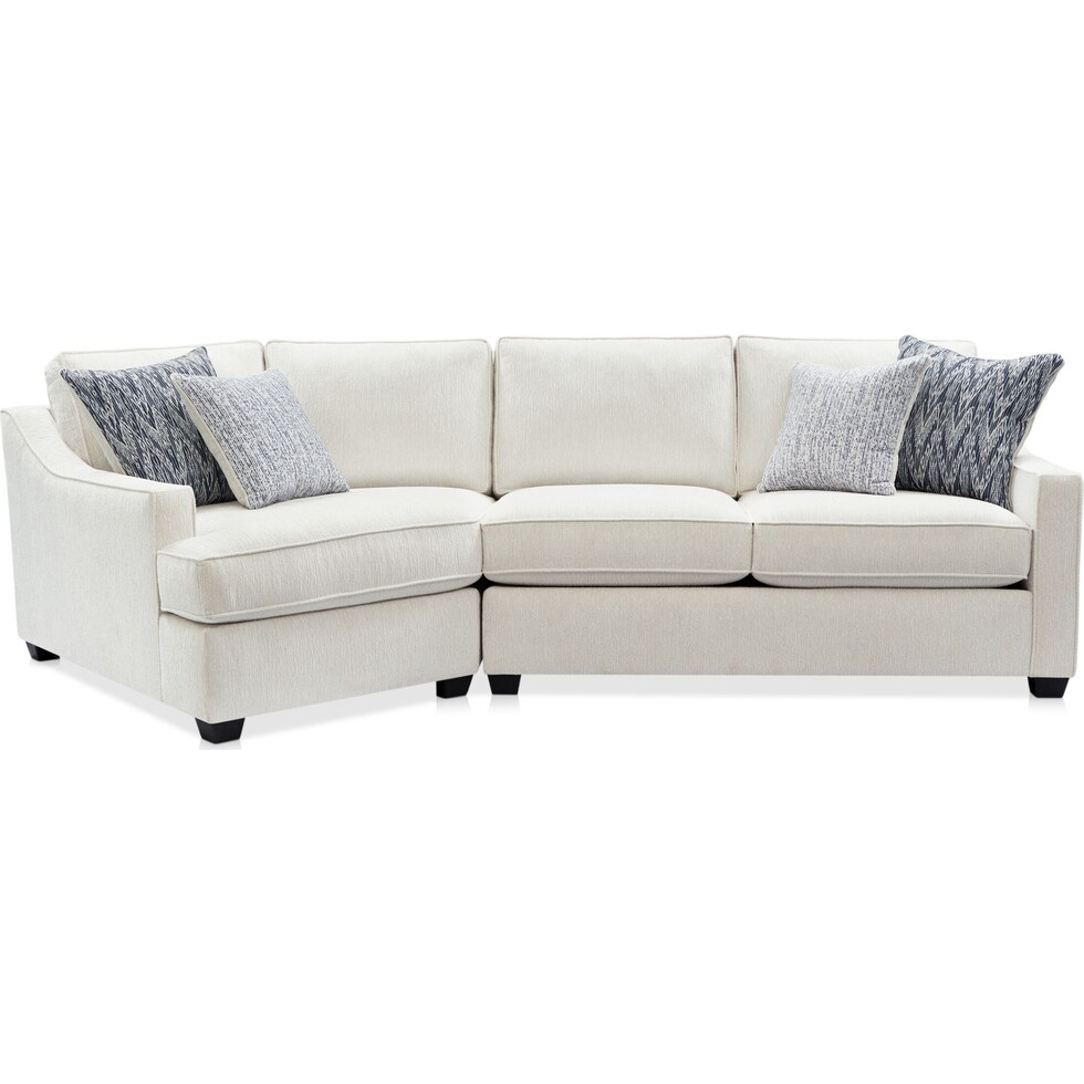 callie white sectional   