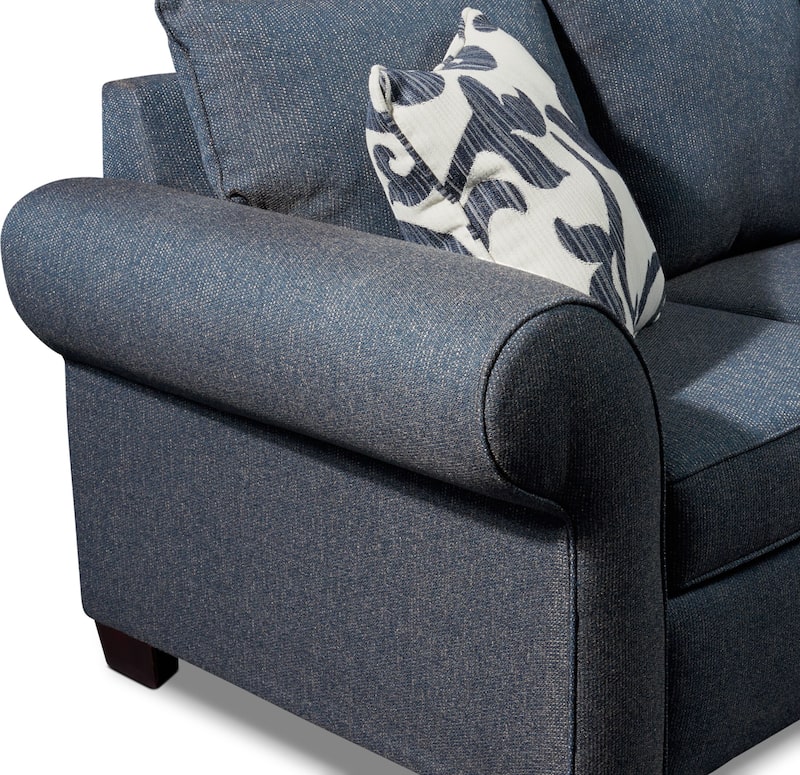 Calloway Sofa and Loveseat Set Blue American Signature Furniture