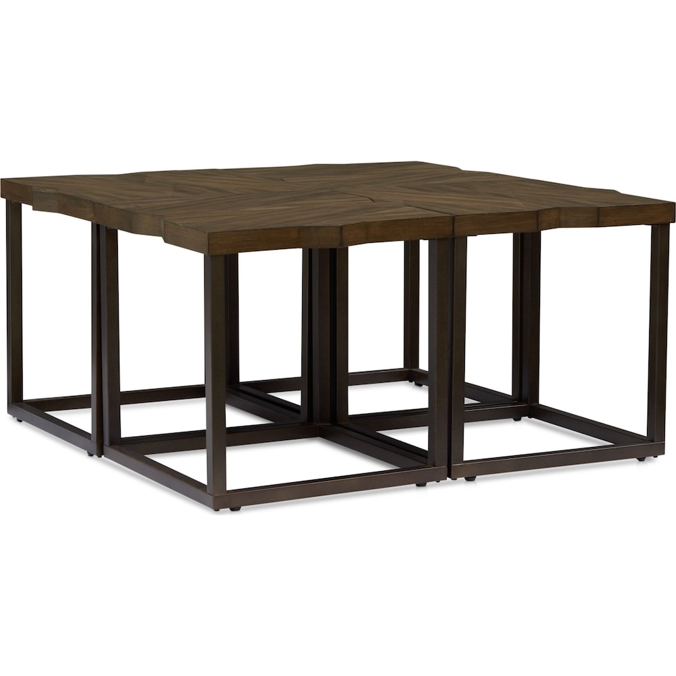 calypso dark brown coffee table   