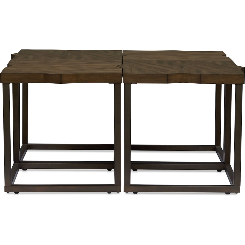 calypso dark brown coffee table   