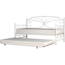 cambry white twin bed   
