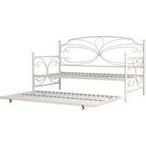 cambry white twin bed   