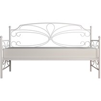 cambry white twin bed   