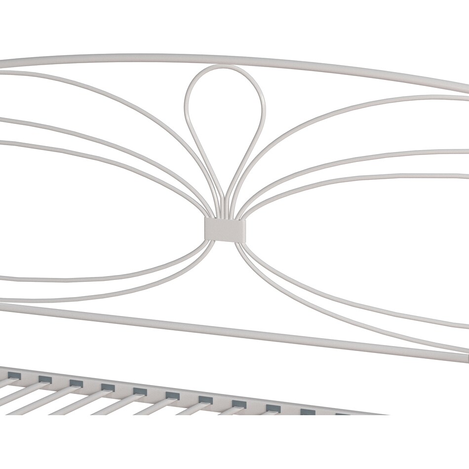 cambry white twin bed   