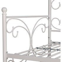 cambry white twin bed   