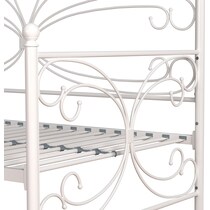 cambry white twin bed   
