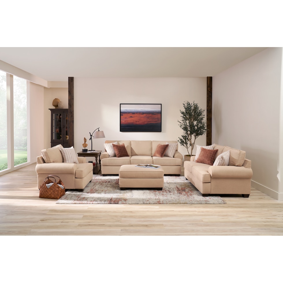 camden living room light brown  pc living room   