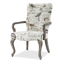 camden cream accent chair   