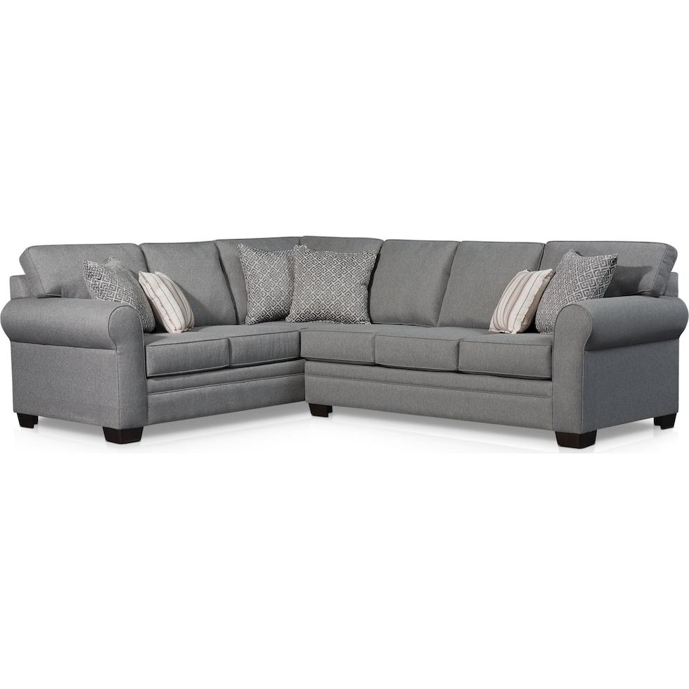 camila gray sectional   