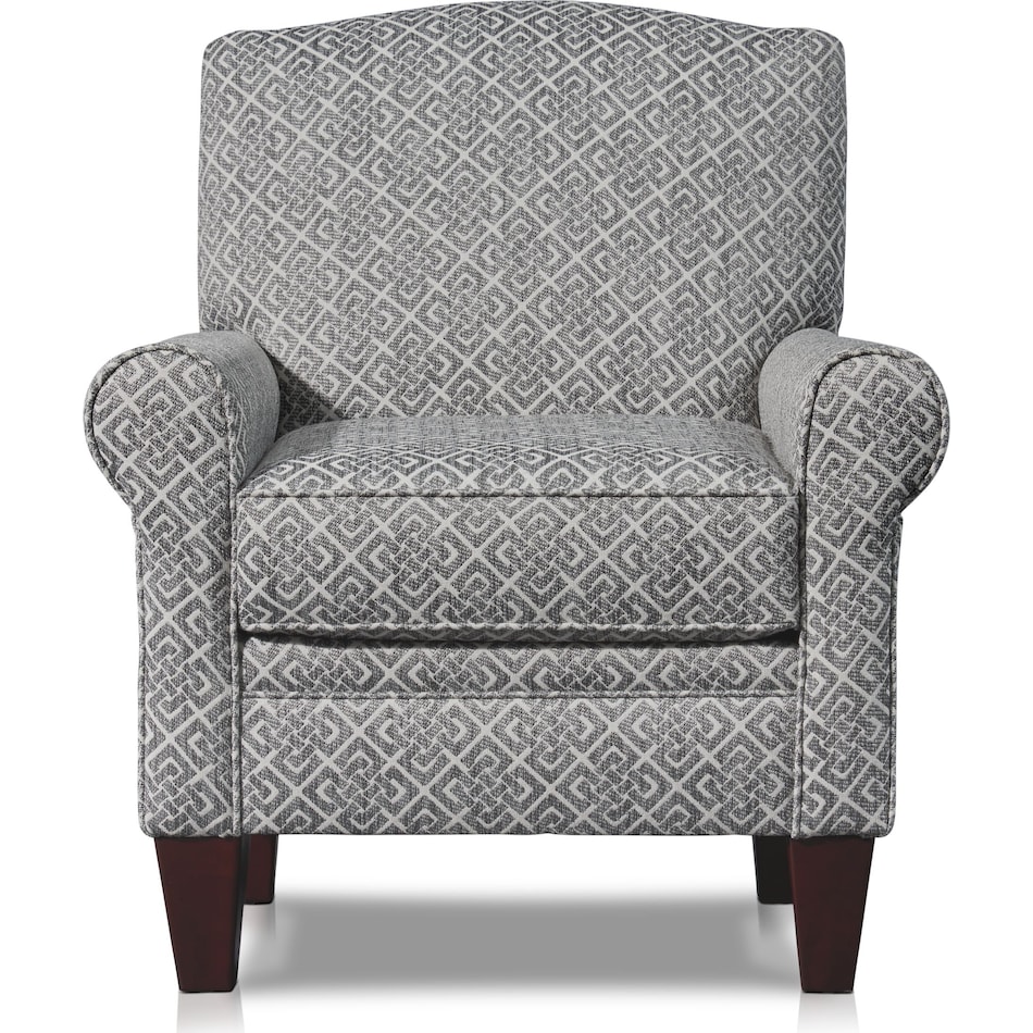 camila silver accent chair   