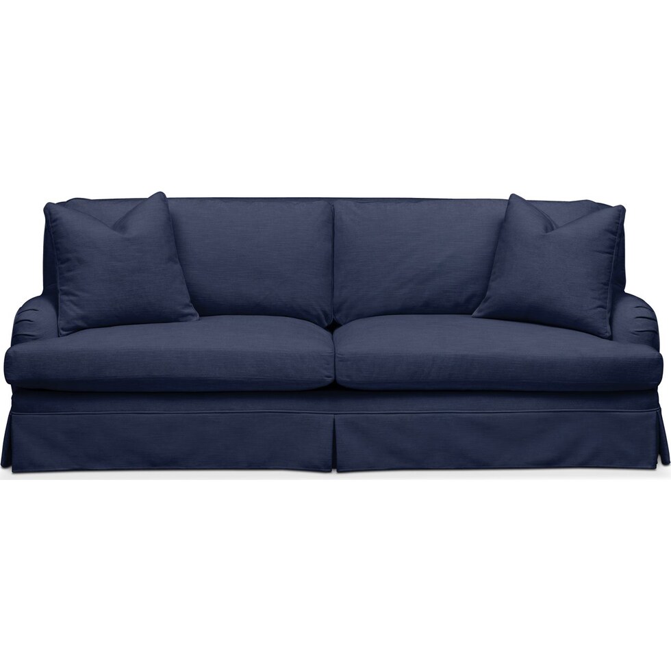 campbell blue sofa   