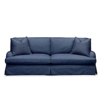 campbell blue sofa   