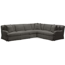 campbell gray  pc sectional with left facing sofa   