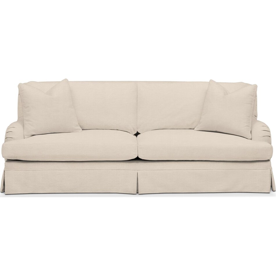 campbell white sofa   