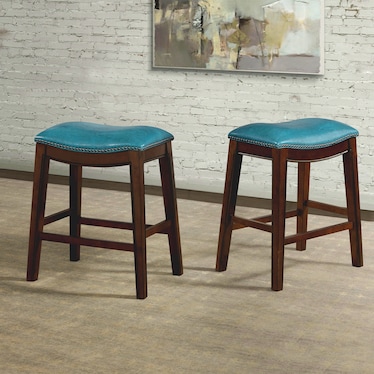 Canby 24" Counter-Height Stool - Blue