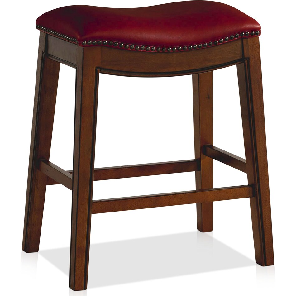 canby red counter height stool   