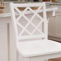 candice white counter height stool   