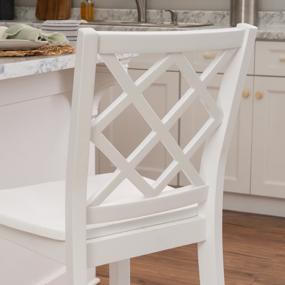 candice white counter height stool   