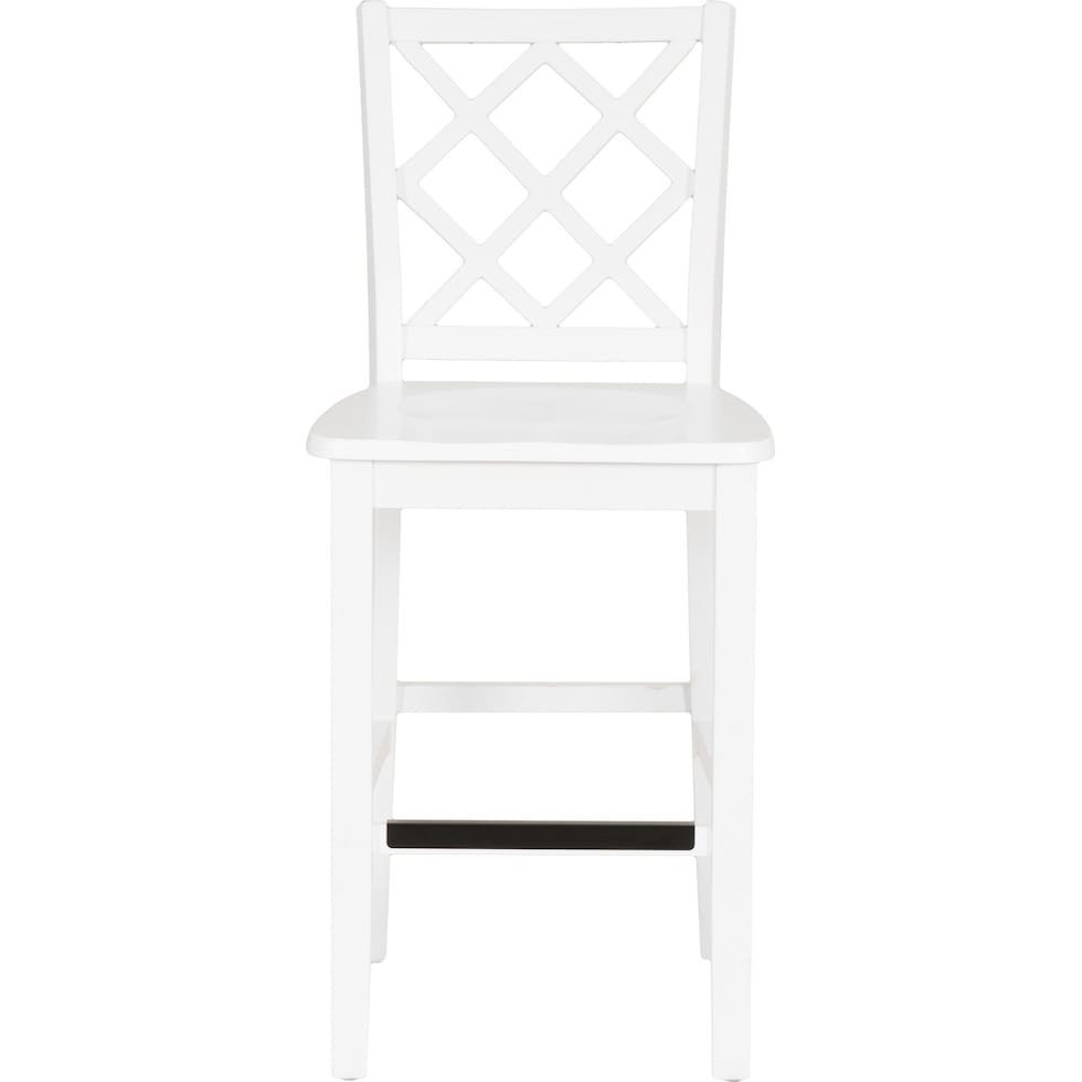 candice white counter height stool   