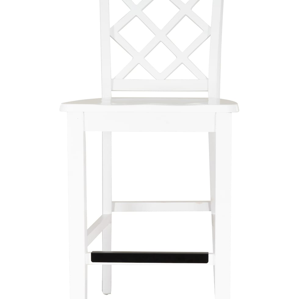 candice white counter height stool   