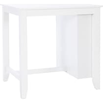 candice white counter height table   