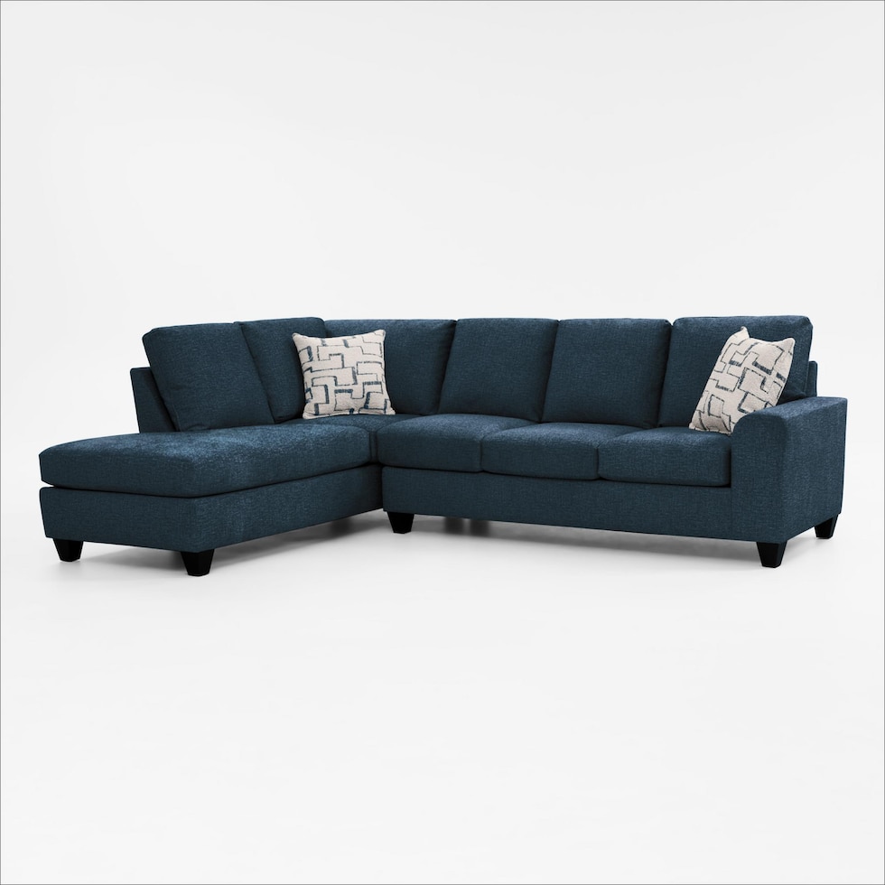 canyon blue sectional   