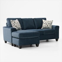canyon blue sofa chaise   