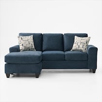 canyon blue sofa chaise   