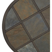 canyon dark brown chairside table   