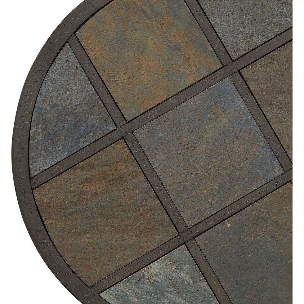 canyon dark brown chairside table   