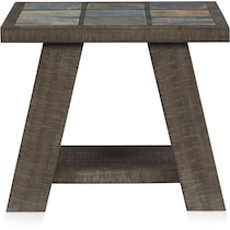 canyon dark brown end table   