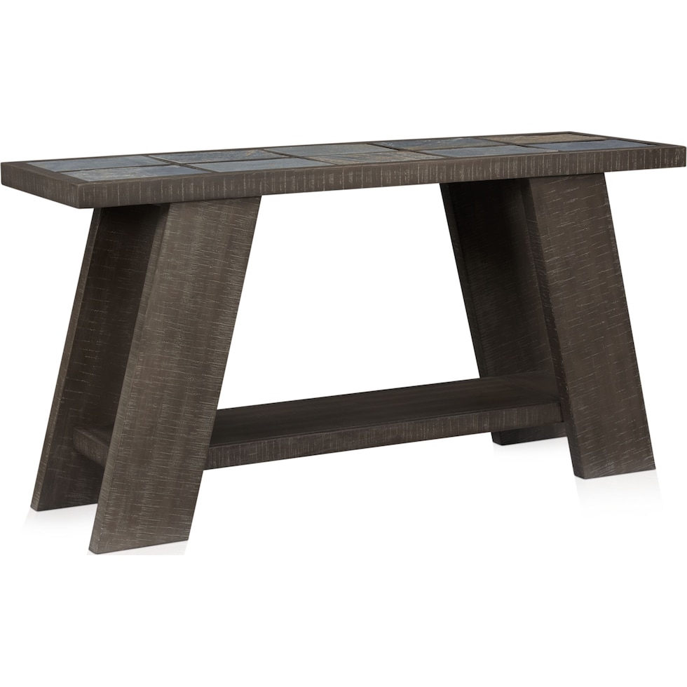 canyon dark brown sofa table   