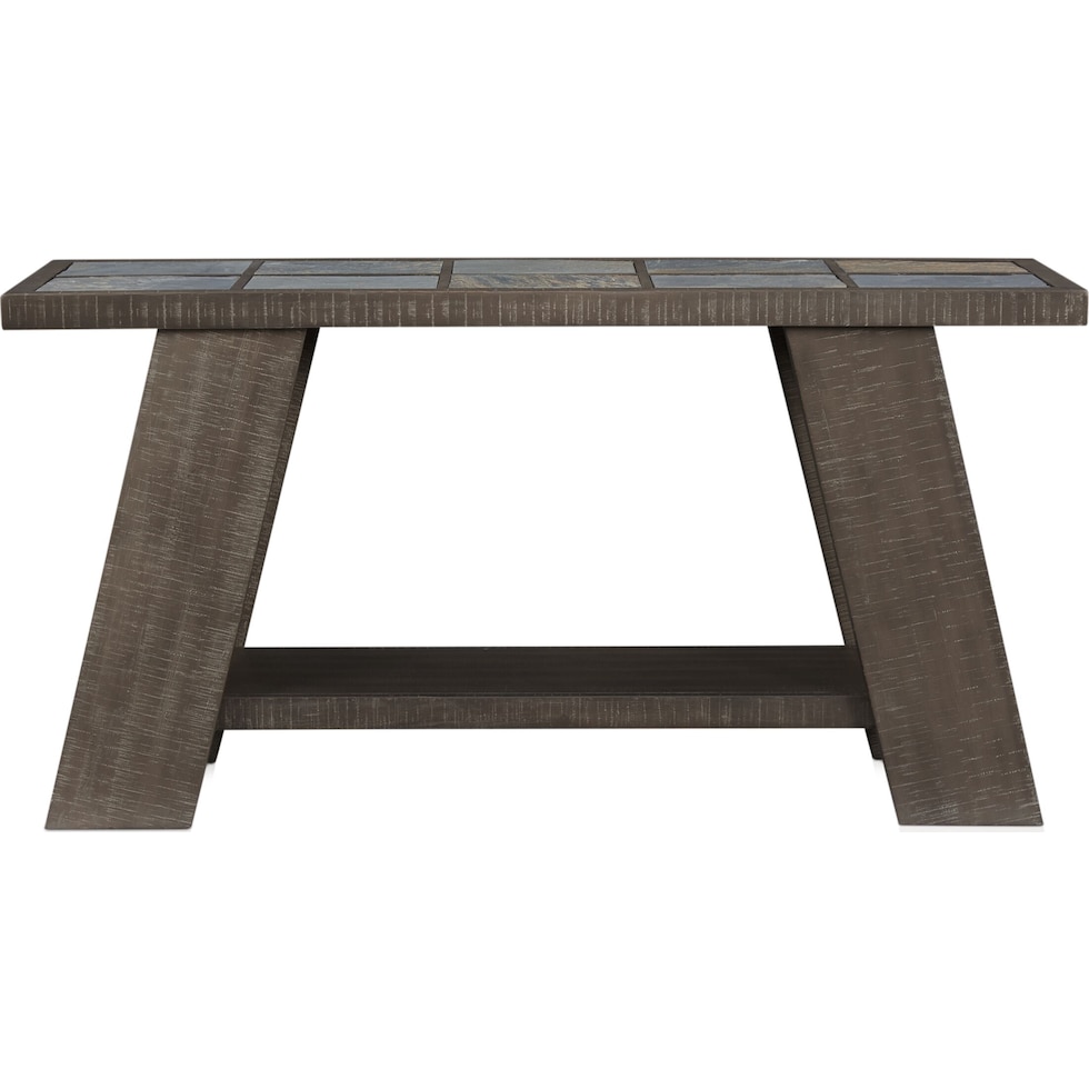 canyon dark brown sofa table   