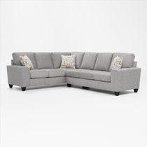 canyon gray sectional   
